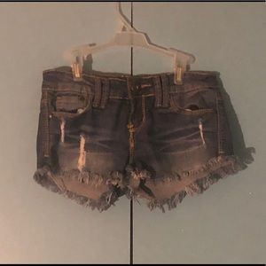Frayed shorts